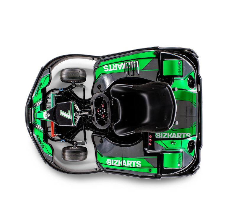 BIZ EcoVolt Junior go-kart top-down view